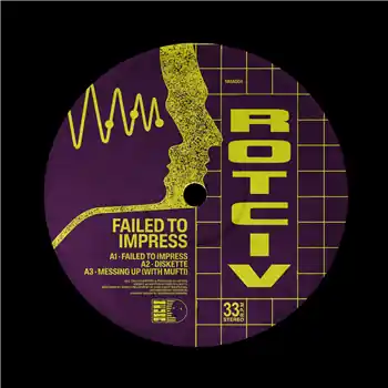 Worldwide Shipping Rotciv - Failed To Impress EP – A1. Failed To ImpressA2. DisketteA3. Messing Up W/ MUFTI B1. Page Of CupsB2. Th… (Neuma / NMA004) [Pre-Order] | Redeye Records