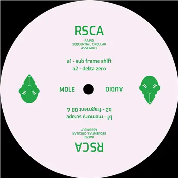 RSCA (Eduardo De La Calle & Aureal) - Delta Zero – A1. Sub Frame Shifta2. Delta Zerob1. Memory Scrapeb2. Fragment 08 : Mole Audio, MA08 (Mole Audio / MA08) | Redeye Records Luxury