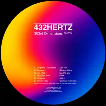 303rd Dimensions - VA – A1 Dan Piu - Cognitive DissonanceA2Rinaldo Makaj - ReverseA3 Electric City - Ta… (432hertz Berlin / 432-002) [Pre-Order] | Redeye Records Limited Offer