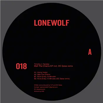 Timothy J Fairplay - Home Visitor– Home Visitor / Melt The Chains / Runs Every 15 Minutes / For Eya 2 (DC Salas Remix) (**… (Lonewolf / LONEWOLF02) [Pre-Order] | Redeye Records Original
