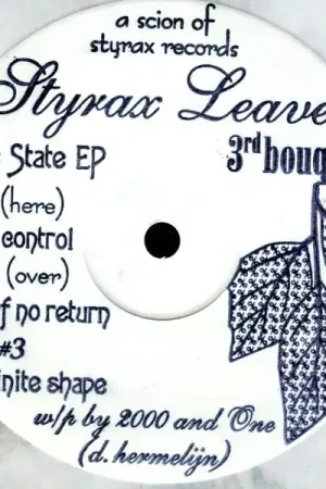 2000 AND ONE, Finite State EP (Styrax Leaves; strx leaves 03, Germany Low Price