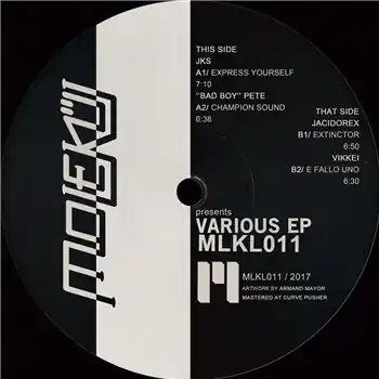 Various Artists - Molekül 11 – A1 JKS Express Yourself A2 Bad Boy Pete Champion Sound B1 Jacidorex Extinctor B2 Vikkei… (Molekül / MLKL011) [Pre-Order] | Redeye Records Handmade