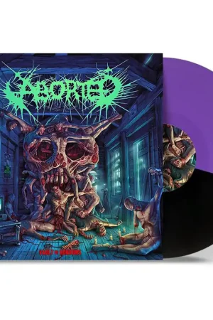 ABORTED - Vault Of Horrors - LP - Purple / Black Split Colour Vinyl Brand New
