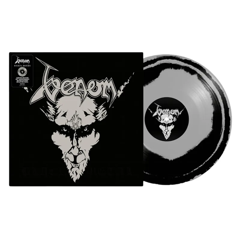 VENOM - Black Metal - LP - Silver & Black Swirl Vinyl Don’t Miss Out